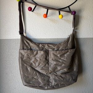 Vintage Crate&Barrel Toronto Cocoa Tote Bag Purse Crossbody Shoulder Adjustable